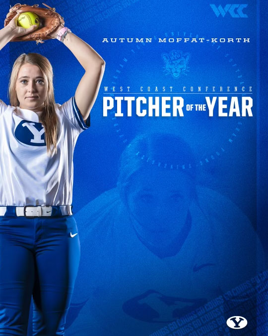 Autumn Moffat-Korth WCC Pitcher of the Year