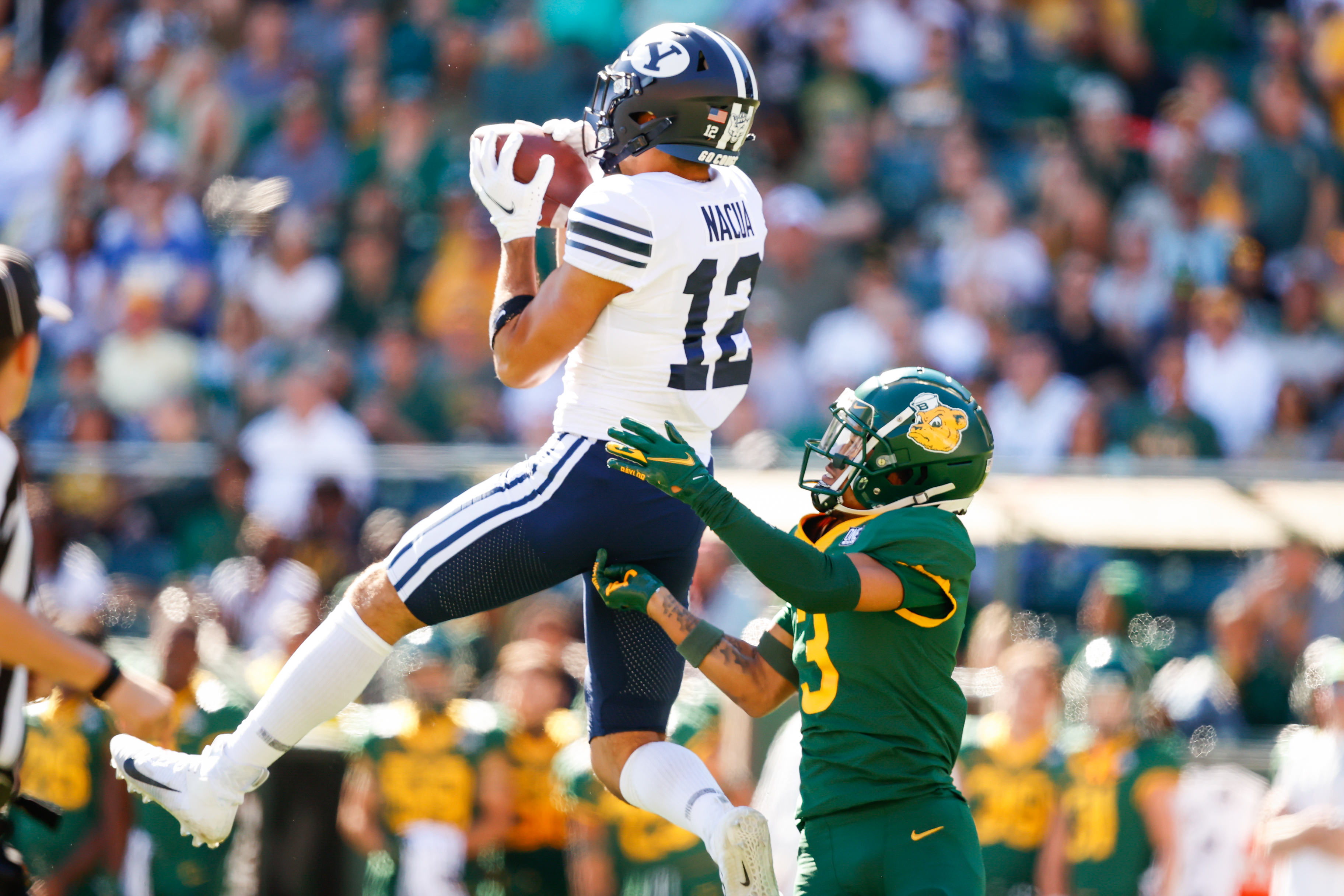 Puka Nacua catches deep pass vs. Baylor