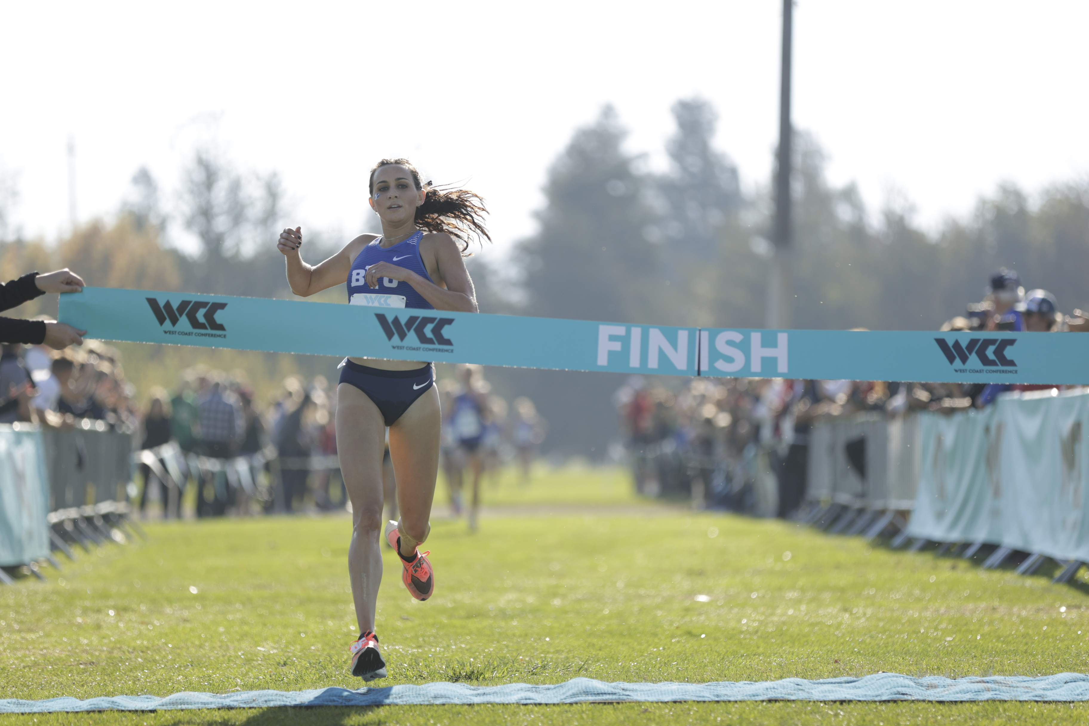 Whittni Orton crosses finish line at 2021 WCC Championships