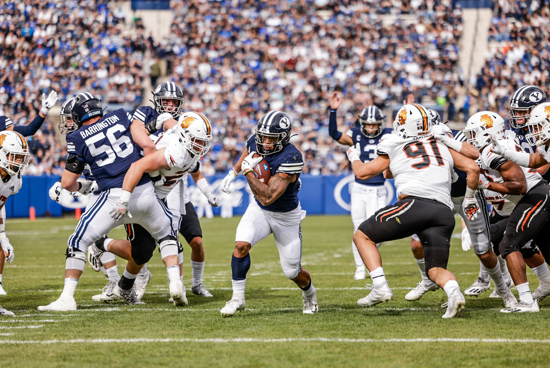 Tyler Allgeier rushes for TD vs. ISU