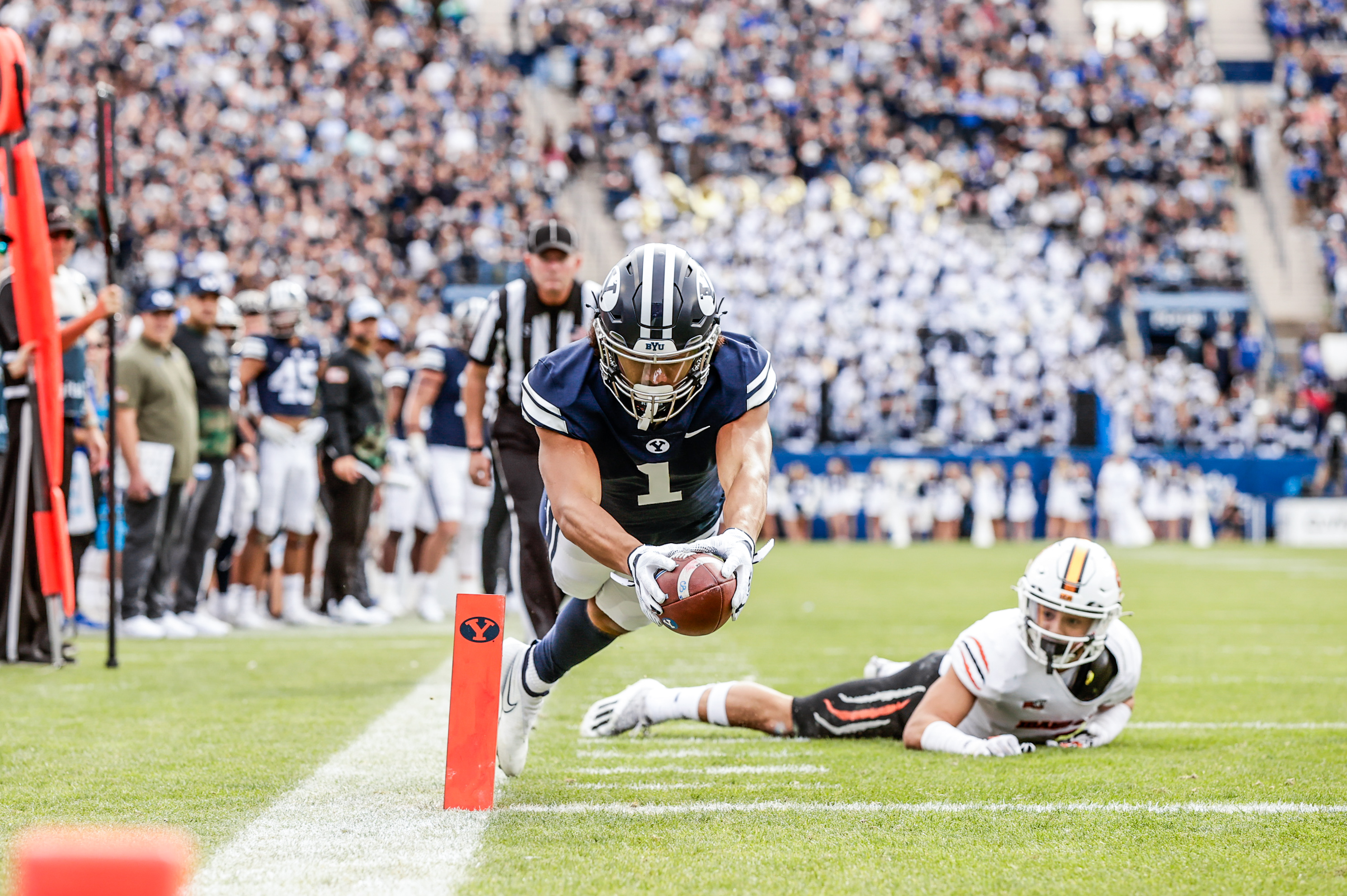 Keanu Hill dives for TD vs. Idaho State