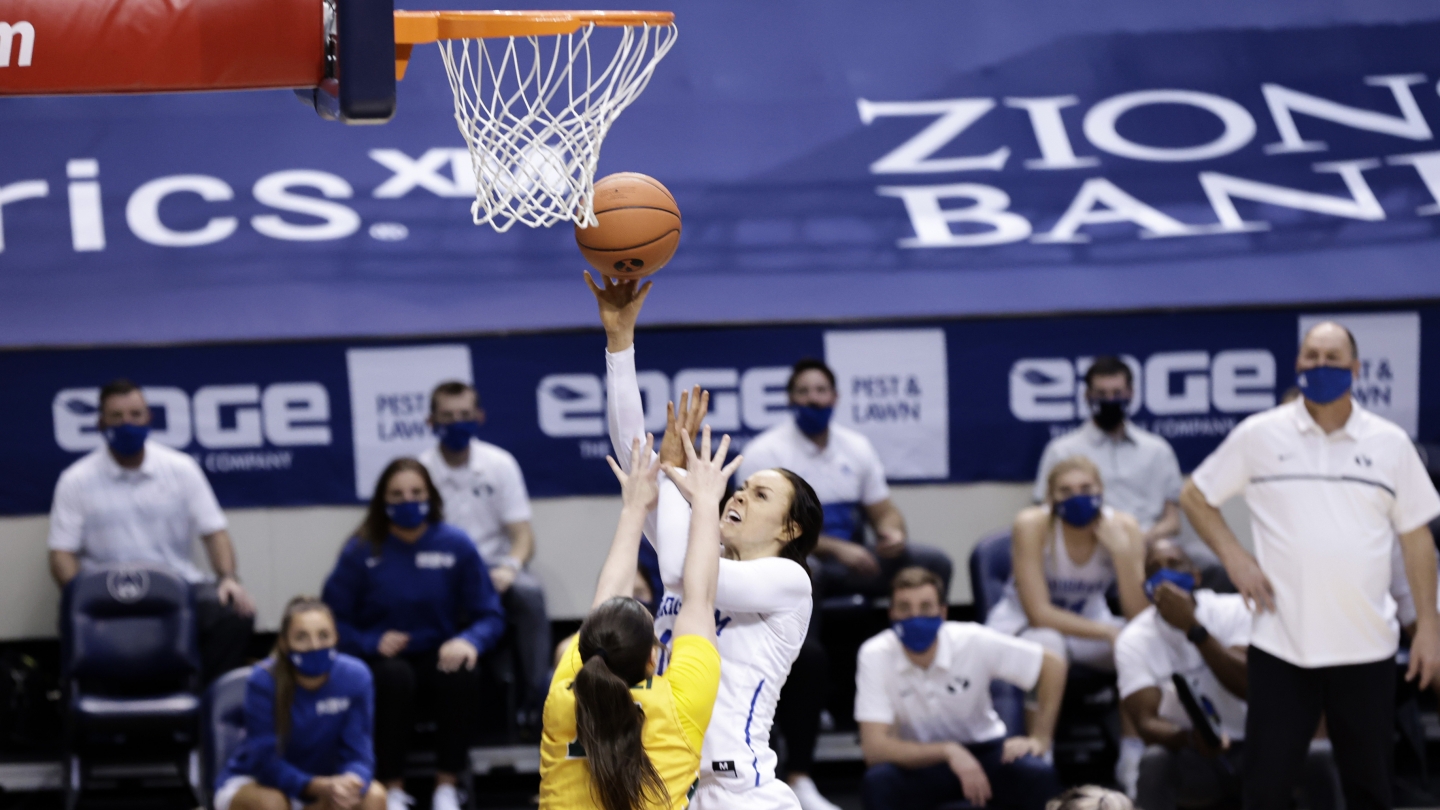 Brenna Chase shooting over a San Francisco defender