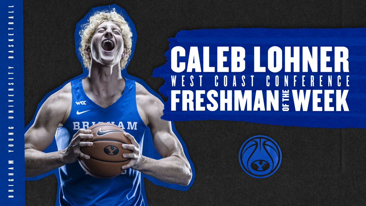 Caleb Lohner freshman of the week graphic