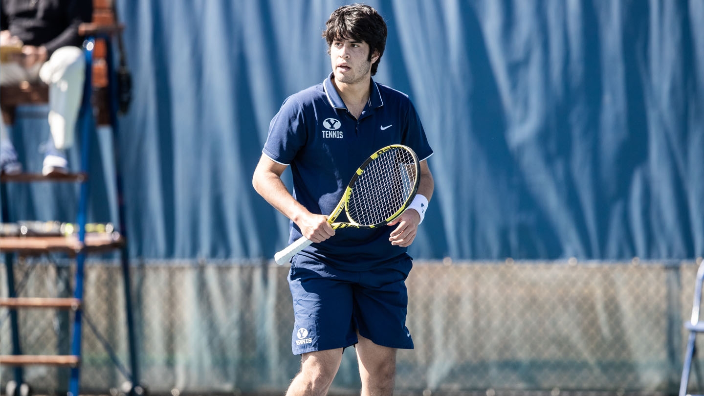 Mateo Vereau Melendez looks on after a point