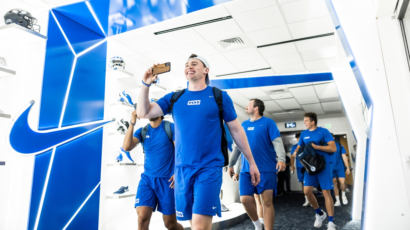 BYU football locker room revealed