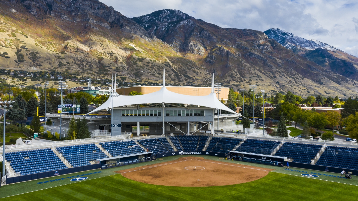 Aerial shot of Gail Miller Field