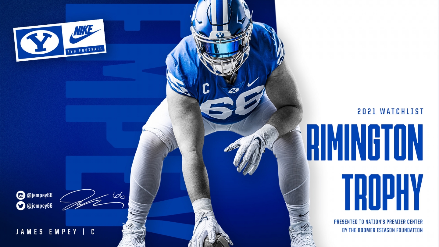 BYU's James Empey named to 2021 Rimington Trophy watch list