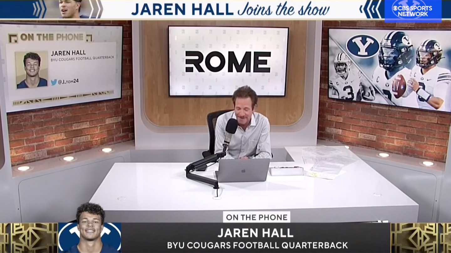 Jim Rome talks with BYU QB Jaren Hall