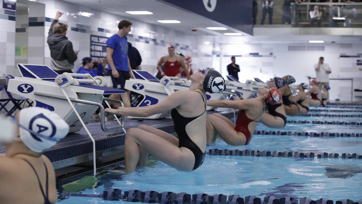 Cougars racing in the BYU Invite