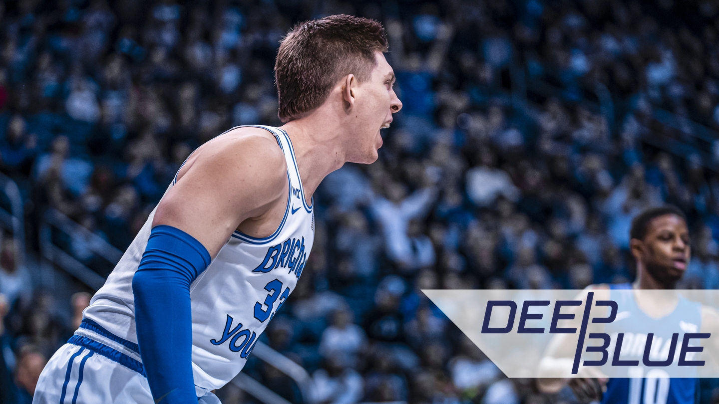 Photo of Dalton Nixon with a graphic overlay of the Deep Blue logo.